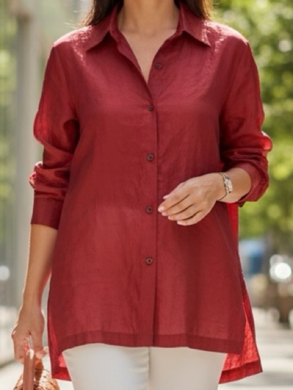 👛 (ANY 2/$25)TABI Silk|Polyester Blend Long Sleeve Pink Blouse. VIDEO